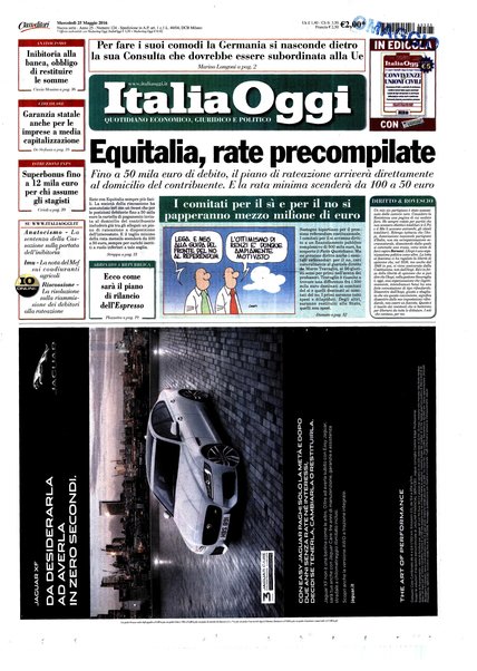 Italia oggi : quotidiano di economia finanza e politica